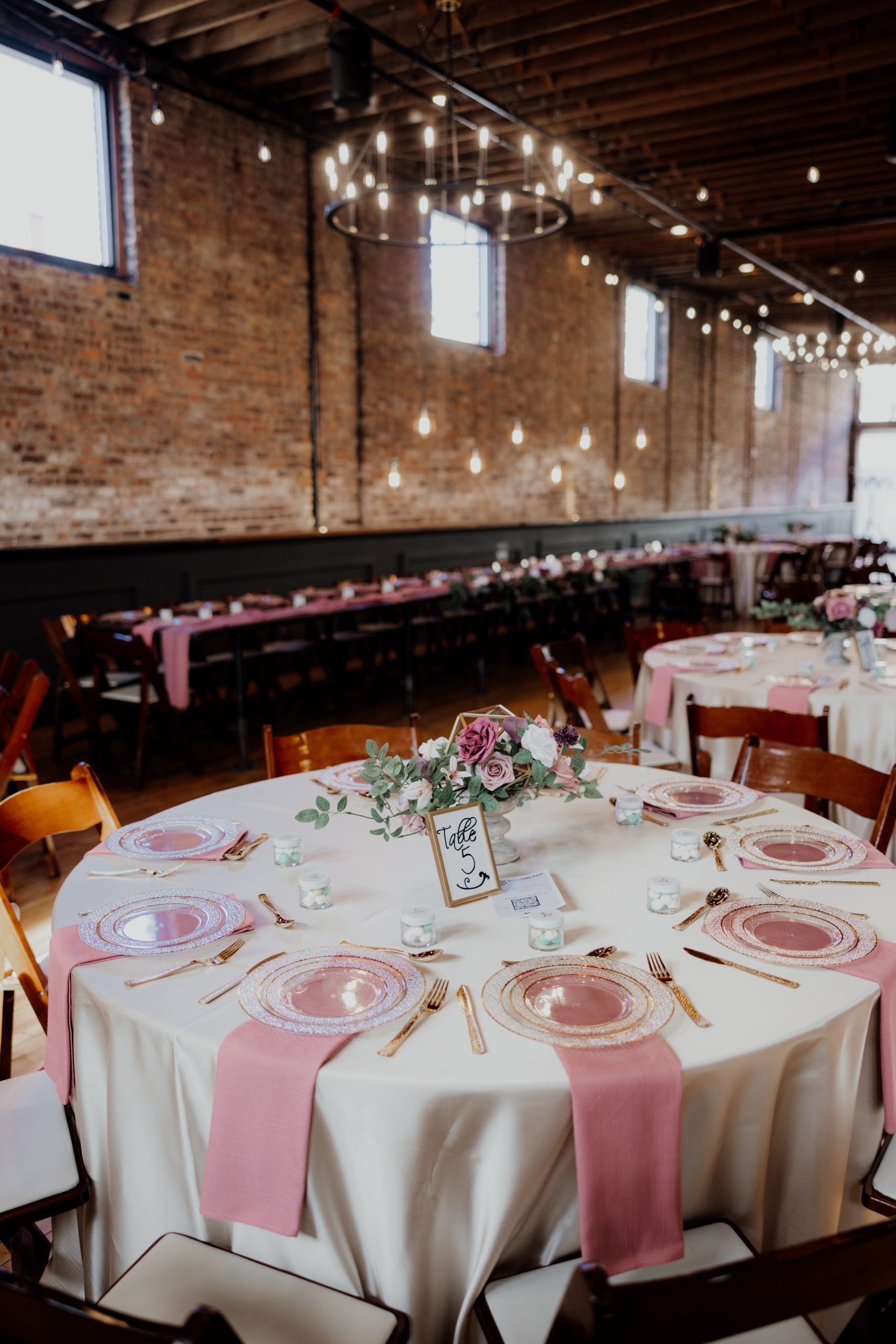 Main Hall In Pink Linens